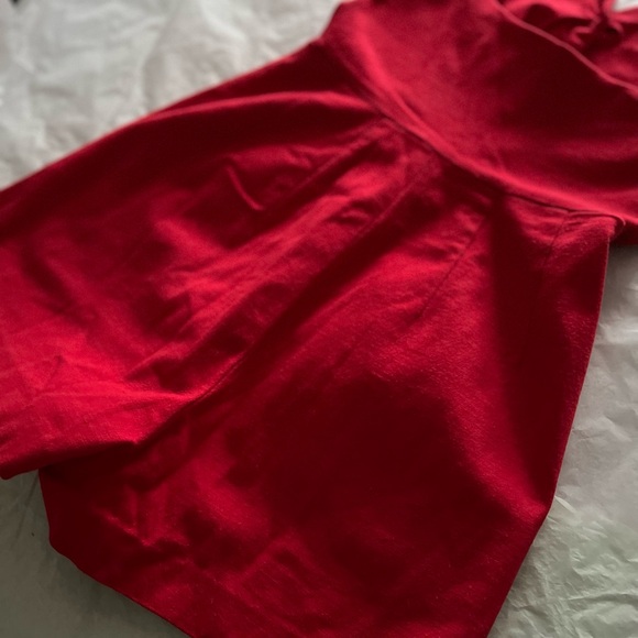 VTG 90s halter romper sz small ‘91 gold buttons 2.5” inseam shorty shorts summer - Picture 9 of 11